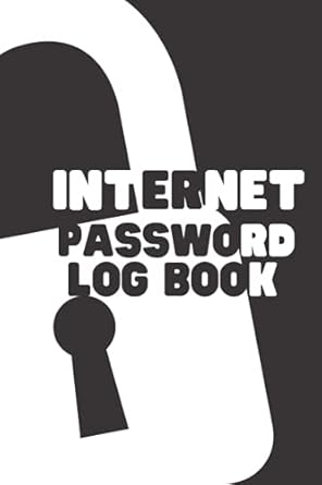 internet password log book internet account password organizer logbook to protect usernames and internet