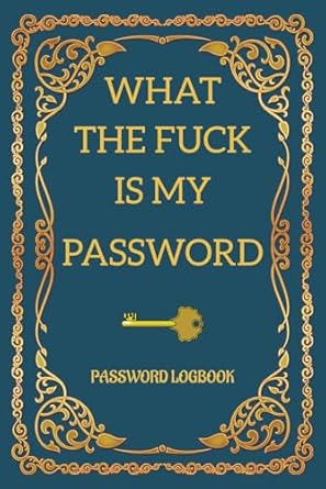 what the fuck is my password internet password logbook organizer tracker a password tracker with a z