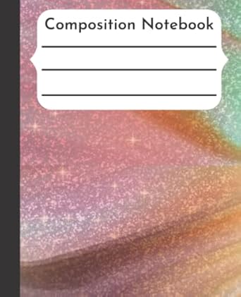 composition notebook glitter marble composition notebook wide ruled 110 pages 7 5x9 25 inches wide lined