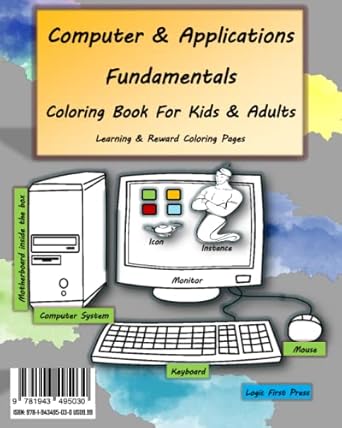 computer and applications fundamentals coloring book for kids and adults learning and reward coloring pages