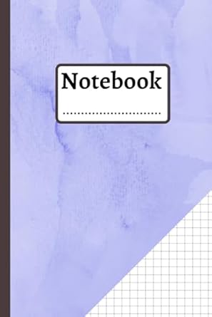 notebook blue and black graph notebook blank lined journal 1st edition kamte publishing 979-8431579424