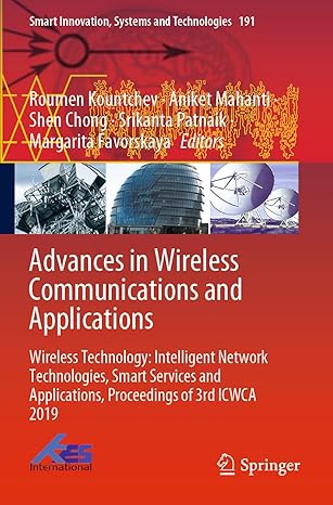 advances in wireless communications and applications wireless technology intelligent network technologies
