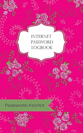 internet password logbook rosevine swirl internet password keeper logbook organizer password keeper 50 pages