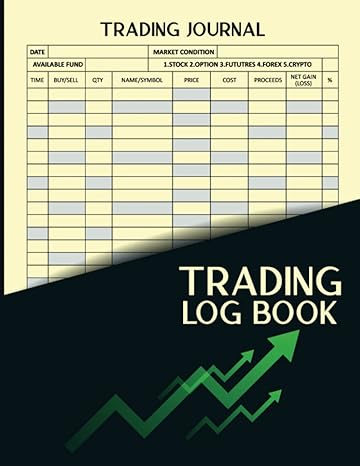 trading log book stocks forex options and crypto trading log book for organised traders size 8 5x11in 1st