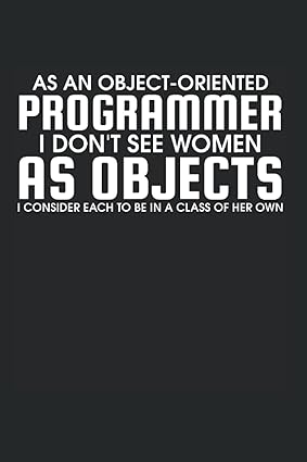 object oriented programmer notebook diary calendar notes 6x9 inches 120 lined pages programmer joke developer