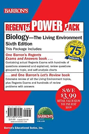 regents biology power pack let s review biology + regents exams and answers biology 6th edition gregory scott