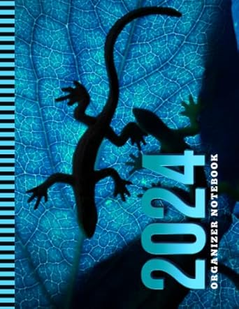 2024 organizer notebook 8 5x11 large dated monthly schedule with 100 blank college ruled lined paper combo /