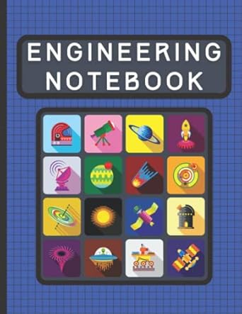 aerospace icon set engineering notebook graph paper quad ruled 120 sheets work home school lab supplies for