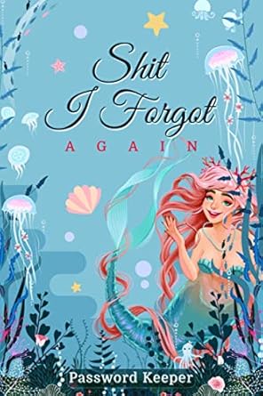 password keeper mermaid password log book for girls and women internet address and password keeper for