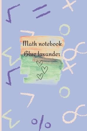 math notebook blue lavander math notebook women compozition unique design pages with math lines for school or