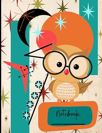 atomic owl notebook midcentury modern style journal 1st edition jenny azalea b0c9s99qvm