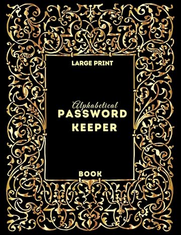 alphabetical password keeper book password log book large print reminder book to manage membership and