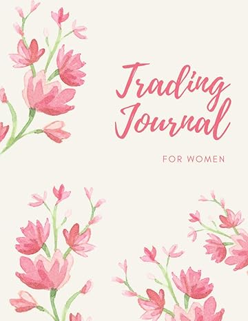 trading journal for women stock portfolio tracker with pink flowers stock investing notebook for women day