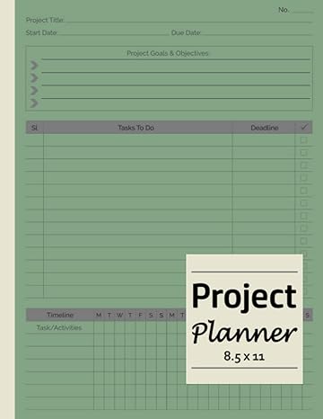 project planner project planner notebook organizer with checklist undated project planner journal for