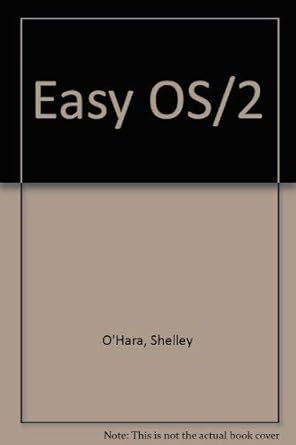 easy os/2 1st edition shelley o'hara 156529145x, 978-1565291454