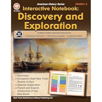 mark twain media discovery and exploration interactive notebook grades 5 8 hands on european history spanish