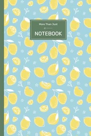 more than just a notebook yellow lemon journal with a calendar for 2022 2025 and a different type of pages
