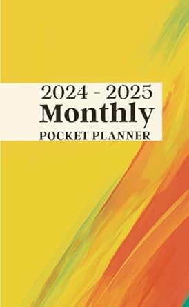 2024 2025 monthly pocket planner 1st edition rosslyn m berot b0cpt6fgb5