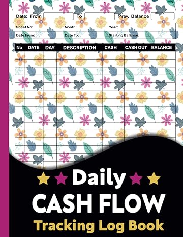 daily cash flow tracking log book simple income and expense tracker book for small business money management