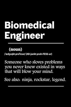 biomedical engineer notebook gift idea for biomedical engineer coworker boss team leader office manager work