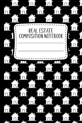real estate composition notebook house pattern with college ruled lines 1st edition randi michelle