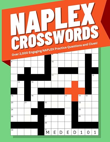 naplex crosswords over 2 000 engaging naplex practice questions and clues 1st edition eric christianson