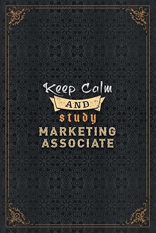 marketing associate notebook planner keep calm and study marketing associate job title working cover to do