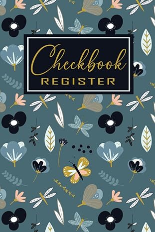 checking account register book checkbook ledger transaction registers log for personal or small business 1st