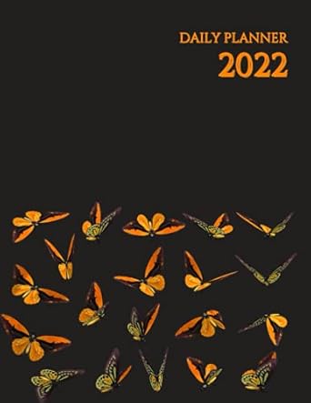 butterfly daily planner 2022 big planner 2022 for women 8 5 by 11 inch page a day 12 month calendar january