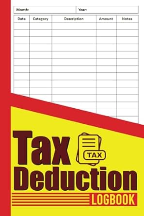 tax deduction log book 1st edition hagos b0cn64hrqr