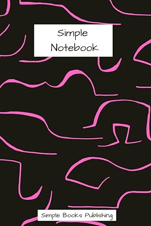 simple composition notebook ruled/lined abstract pink and black matte cover 120 pages great gag gift for mom