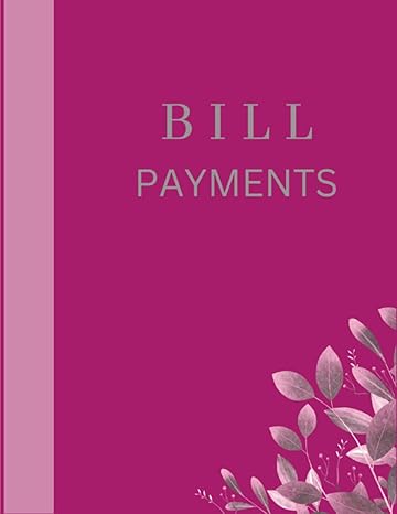 bill payments monthly payment tracker 1st edition dandelion prints b0c1j1px3z