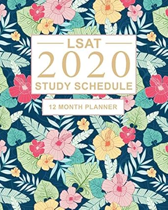 lsat study schedule 12 month planner for the law school admission test ideal for lsat prep and organising