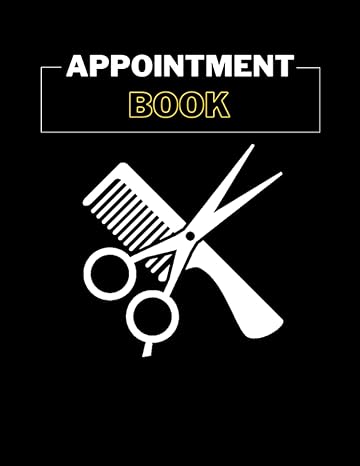 appointment book 4 column daily and hourly schedule for salons spa barbers hair stylists undated 2022
