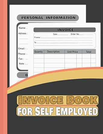 invoice book self employed includes following details large format a4 inch ideal for small business owners