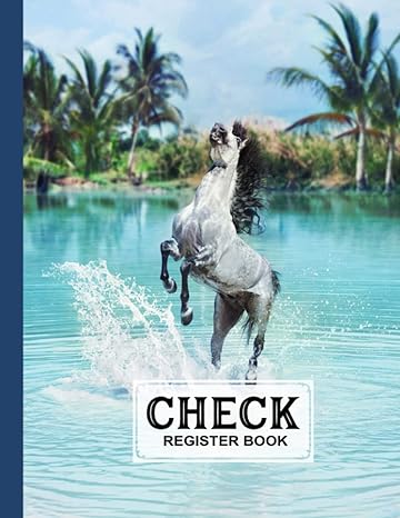 check register book check register book white horse cover 120 pages size 8 5 x 11 to check bank transaction