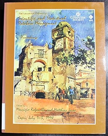 10th international conference on scientific and statistical database management ssdbm 98 1st edition ieee