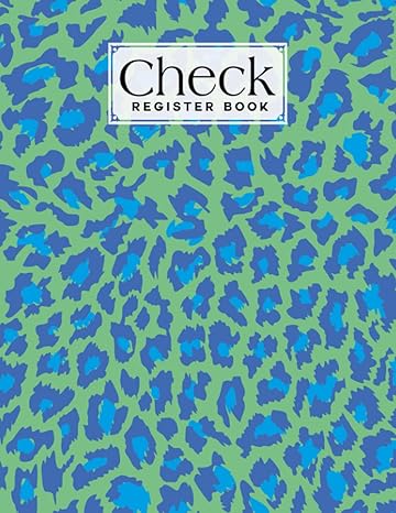 check register book leopard print cover check register book a simple checking account transaction register