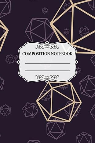 composition notebook wide ruled geometric dice pattern writing painting college ruled school aesthetic 6x9