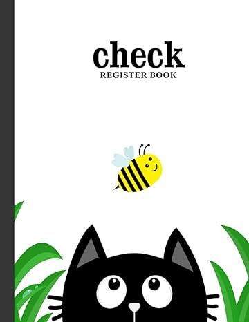 check register book check register book black cats cover 120 pages size 8 5 x 11 to check bank transaction