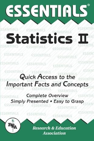 statistics ii essentials revised edition emil g milewski ph d chief editor ,statistics study guides