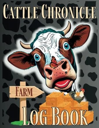 cattle chronicle log book breeding and beef livestock notebook for farm management record keeping calving and