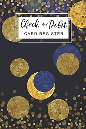 check and debit card register check registers for personal business checkbook large print 2019 2020 110 pages