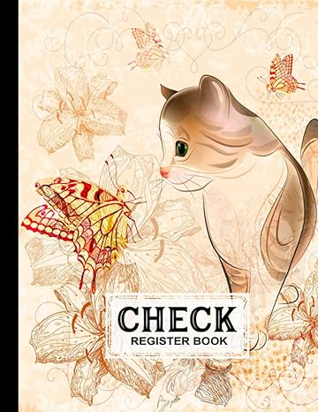 check register book check register book cute cat cover 120 pages size 8 5 x 11 to check bank transaction and