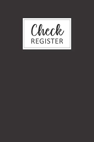 check register checkbook ledger transaction registers log for personal or business bank checking account 1st