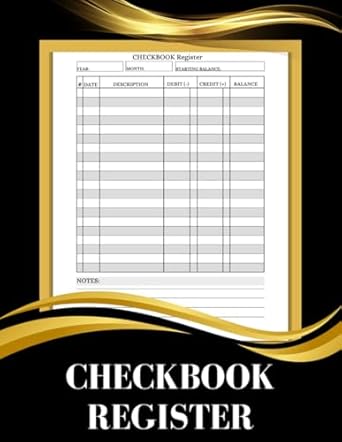 checkbook register personal checkbook register ledger transaction registers log book for small business track