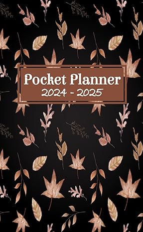pocket planner january 2024 december 2025 calendar for purse with holidays and inspirational quotes 1st