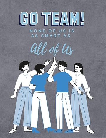 go team daily writing journal work diary blank lined notebook for teamwork diary for office journal for