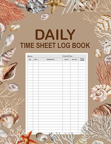 daily time sheet log book timesheet log book to record time work hours log employee time log in and out sheet