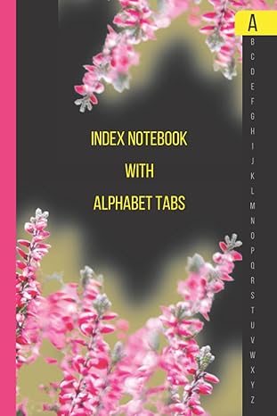 index notebook with alphabet tabs alphabetical notebook with tabs prints 6x9 portable book 6 pages per